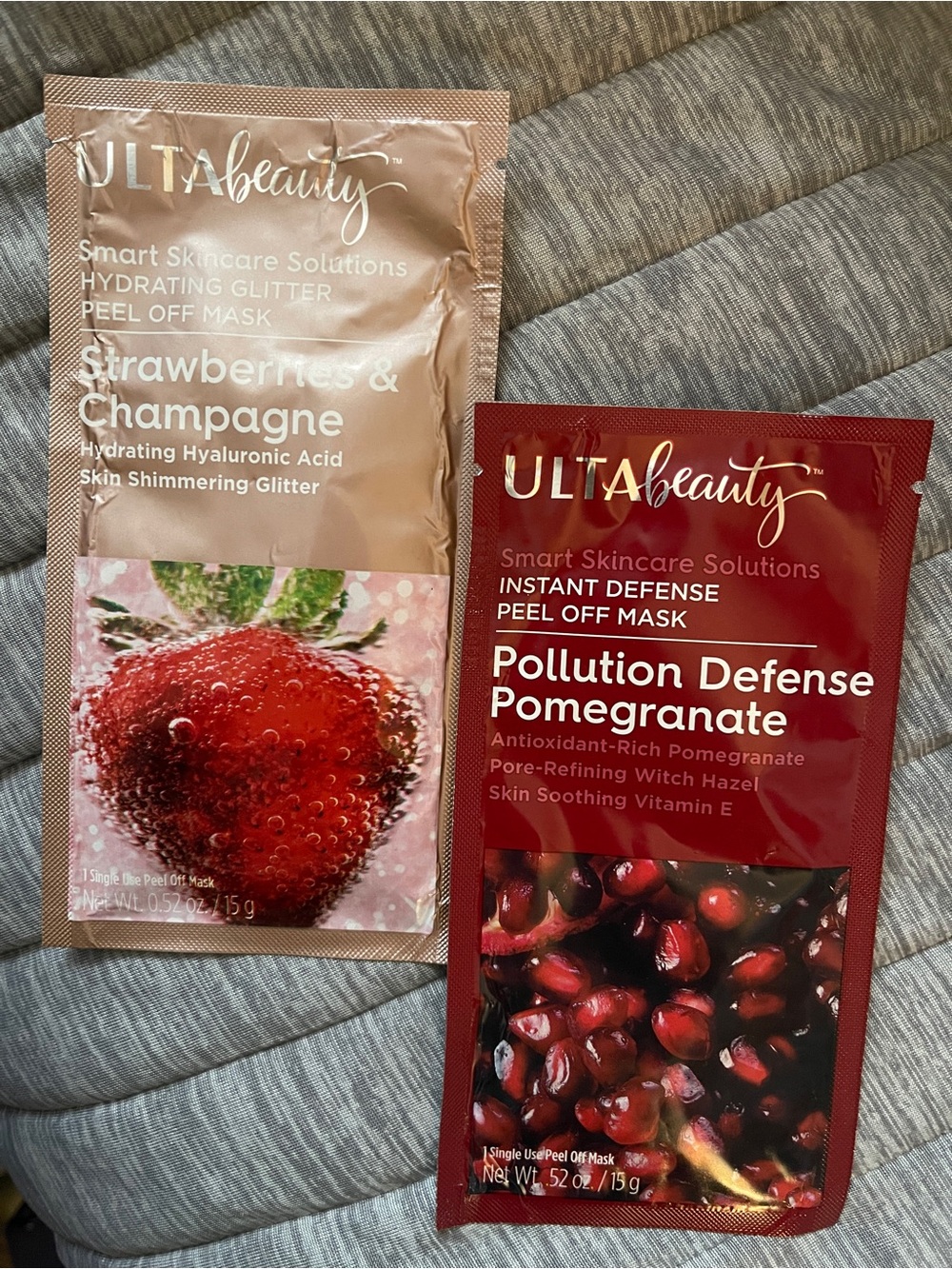 ULTA Beauty Peel-Off Face Masks - Strawberries & Champagne + Pomegranate